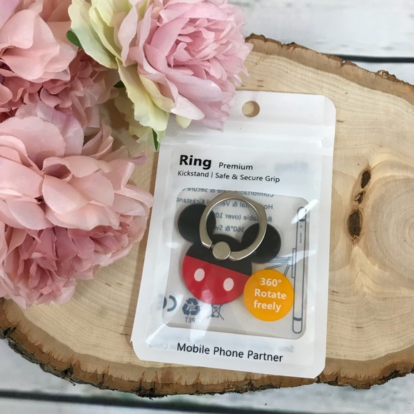 Mickey & Minnie Mouse Cell Phone Ring & Kickstand - Picture 3 of 8